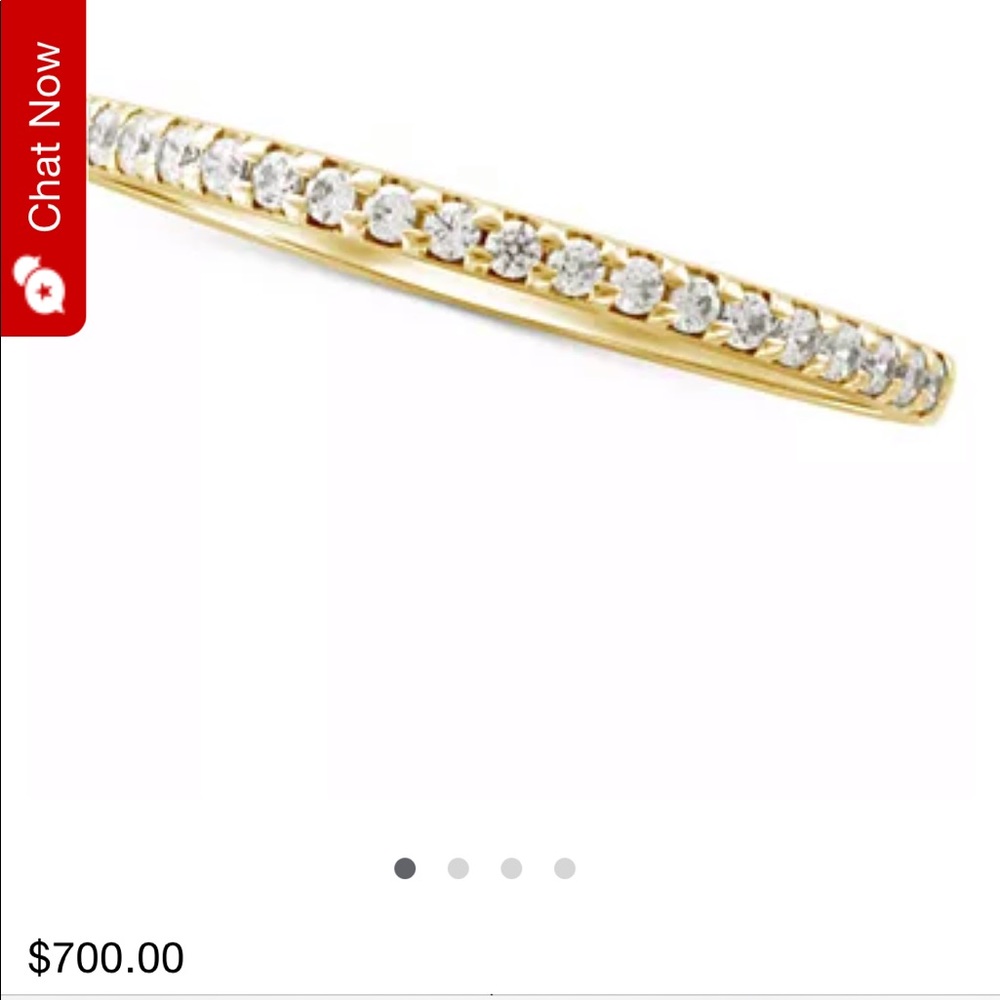 14K Gold Diamond Band 1/7 ct tw